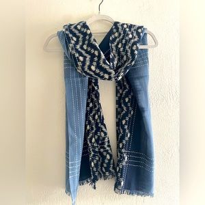 Blue, light blue and and white Women’s scarf